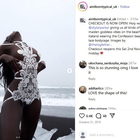 Love Child Boudoir Confession Lace Body Cage Harness bodycage aintborntypical_uk - Picture 15 of 16